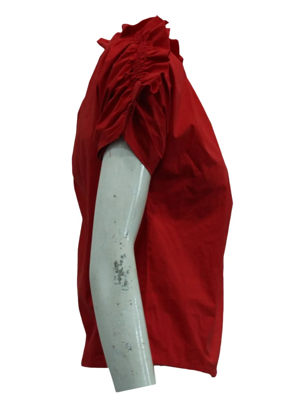 Pre-owned Msgm Frilled Short-sleeve Top