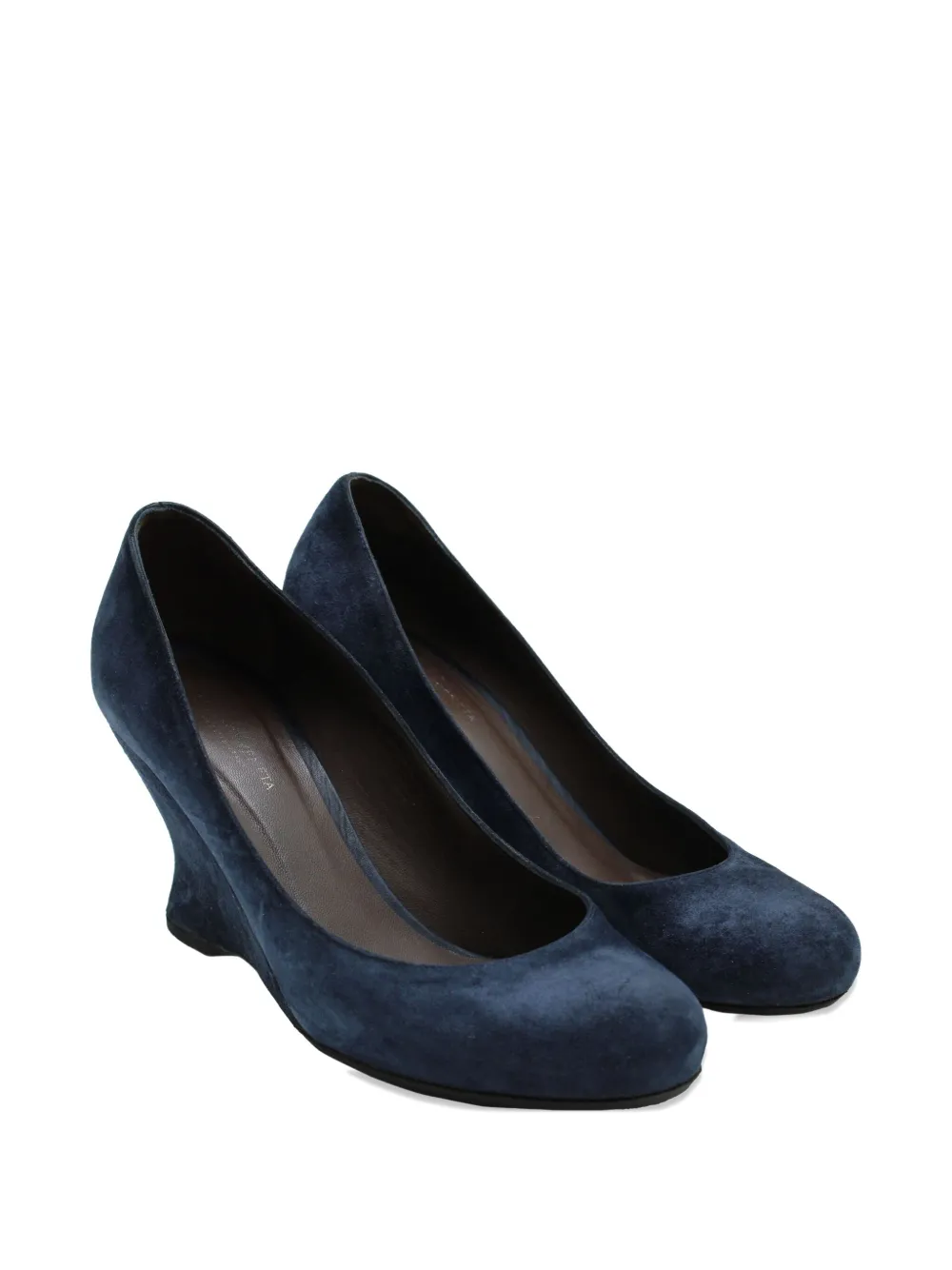 Bottega Veneta Pre-Owned suede wedge shoes - Blauw