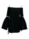 Ellery off-shoulder mini dress - Black