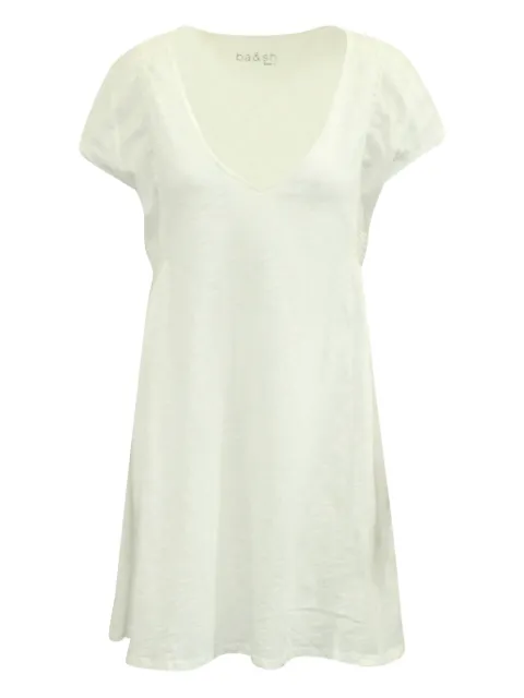 Ba&Sh V-neck gathered-fold mini dress