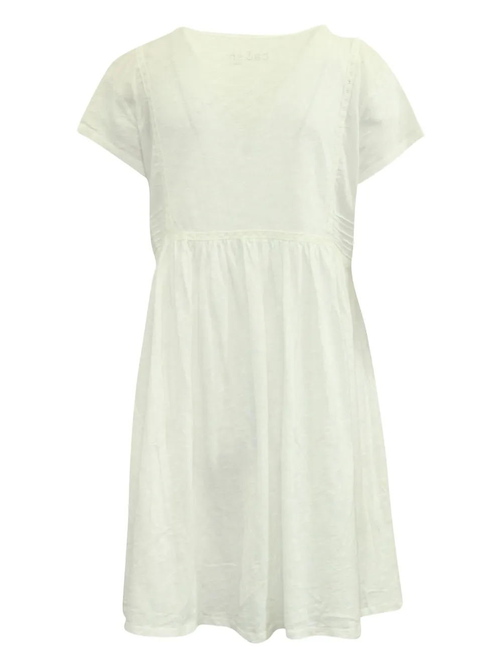 Ba&Sh V-neck gathered-fold mini dress - Wit