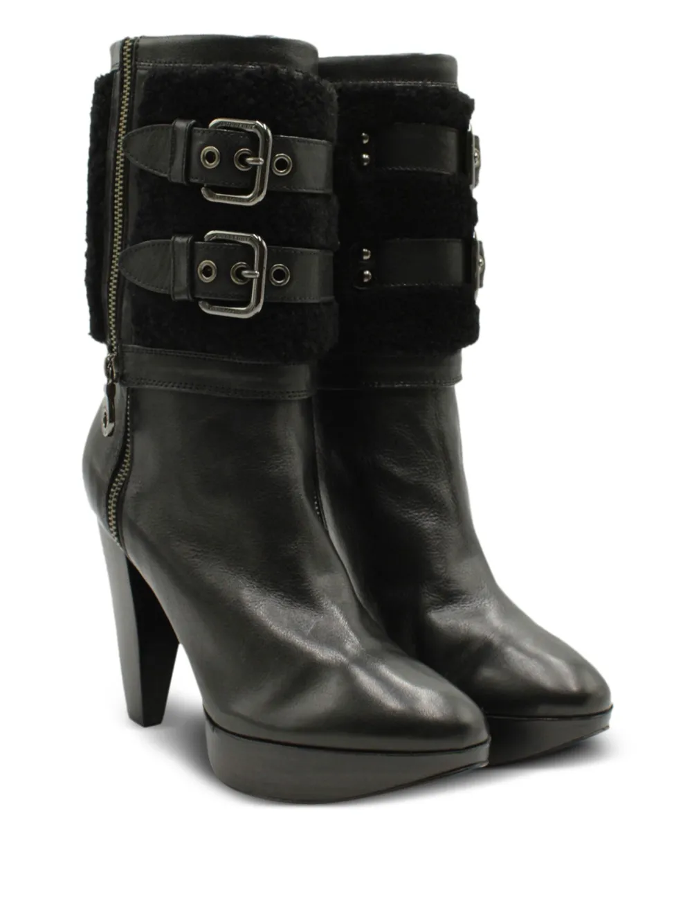 Burberry Pre-Owned leather heeled boots | Image 2