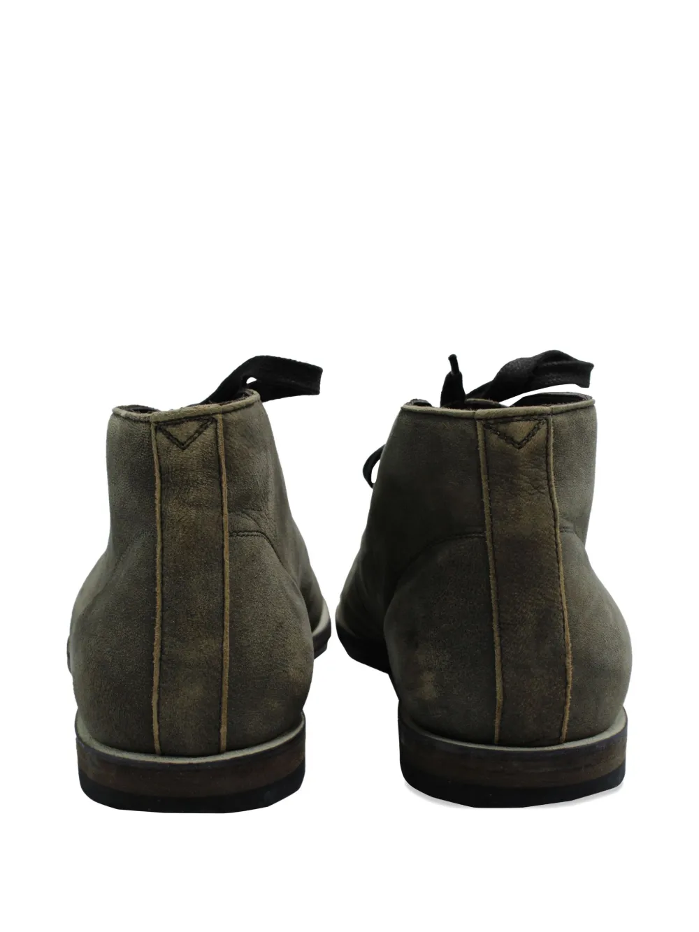 Pre-owned Bottega Veneta Suede Ankle Boots In Gray
