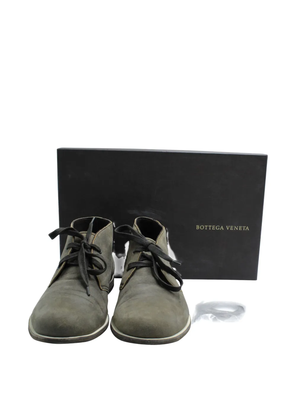Pre-owned Bottega Veneta Suede Ankle Boots In Gray