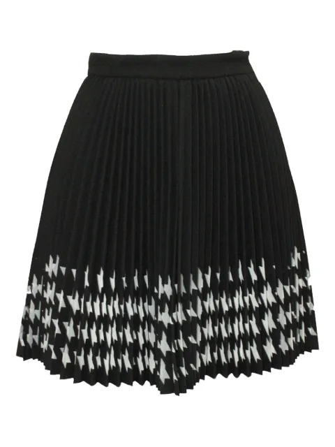 MSGM pleated houndstooth skirt