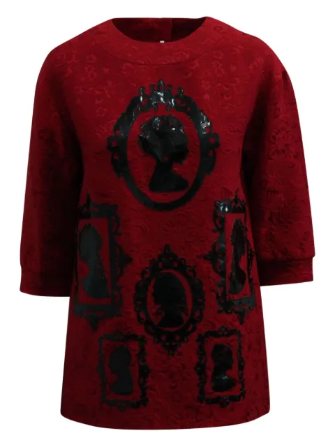 Dolce & Gabbana Pre-Owned cotton face-silhouette shirt