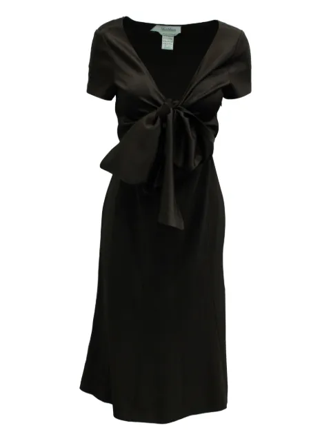 Max Mara chest-tie V-neck midi dress