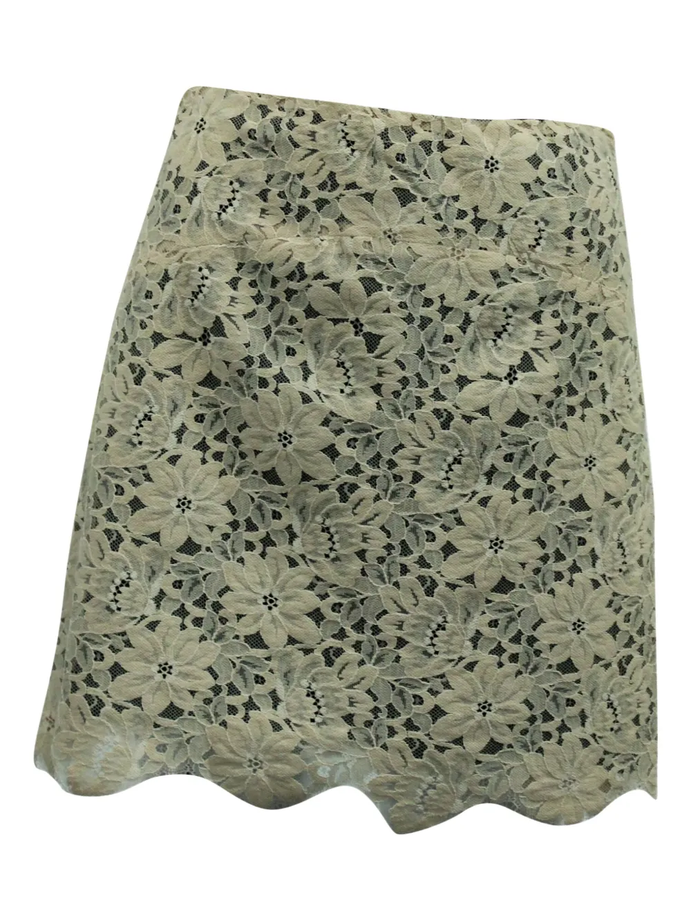 SANDRO floral-lace mini skirt - Beige