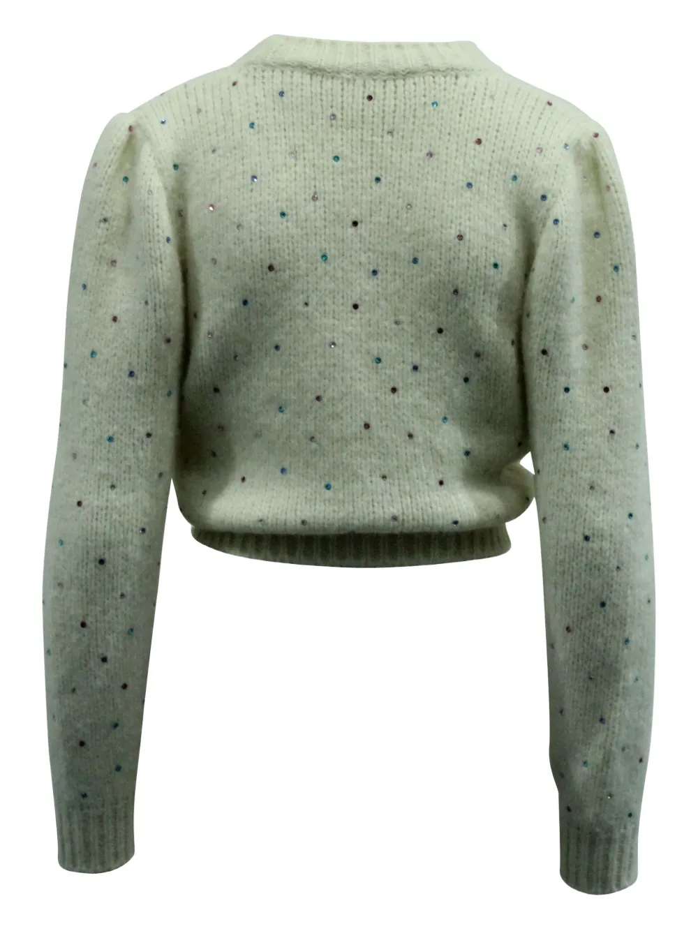 Alessandra Rich crystal-embellished cable-knit cardigan | Image 2
