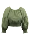 alice + olivia Azalea off-shoulder top - Green