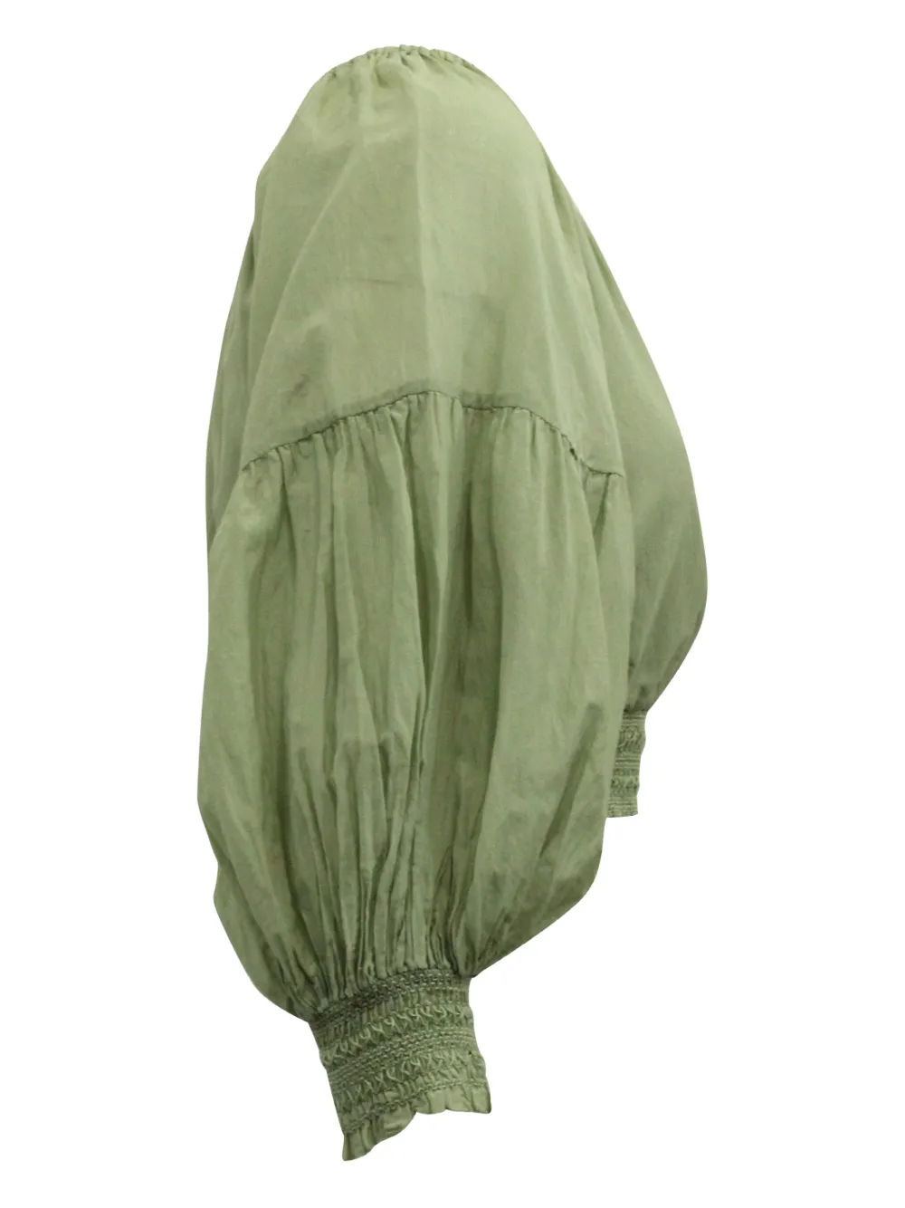 Pre-owned Alice And Olivia Azalea Off-shoulder Top In Green