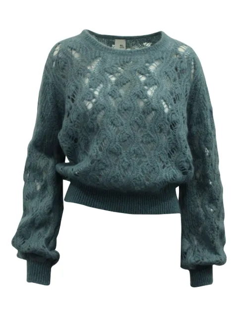 Iris & Ink crochet-knit sweater