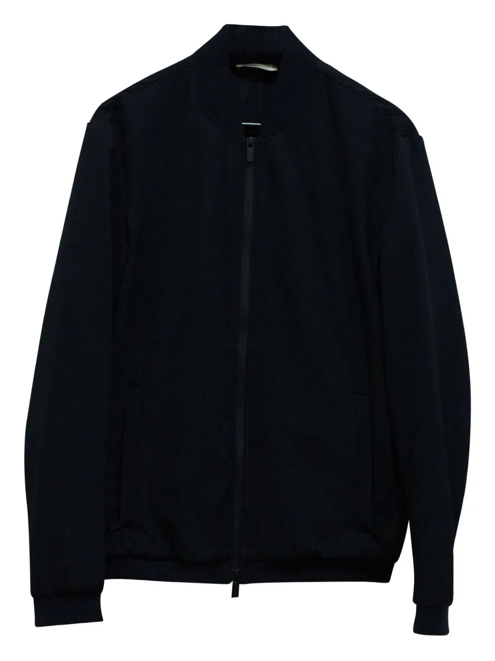 Armani Vintage zip-up bomber jacket | Blue | Image 1