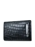 Saint Laurent Pre-Owned crocodile-embossed leather wallet - Black