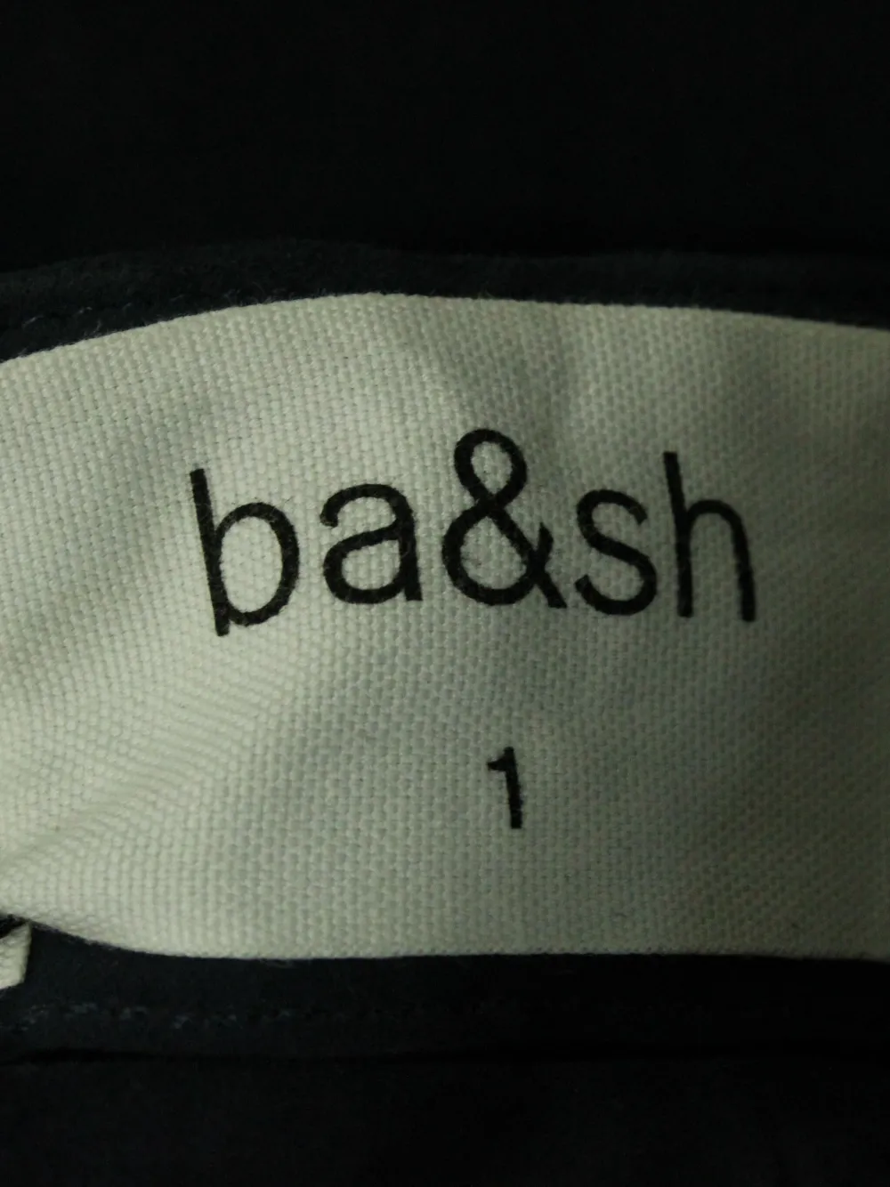 Pre-owned Ba&sh Asymmetrical Twist-gather Skirt In Black