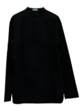 Balenciaga Pre-Owned mandarin-collar button shirt - Black