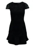 alice + olivia lace short-sleeve mini dress - Black