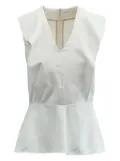 Chloé Vintage peplum V-neck blouse - Pink