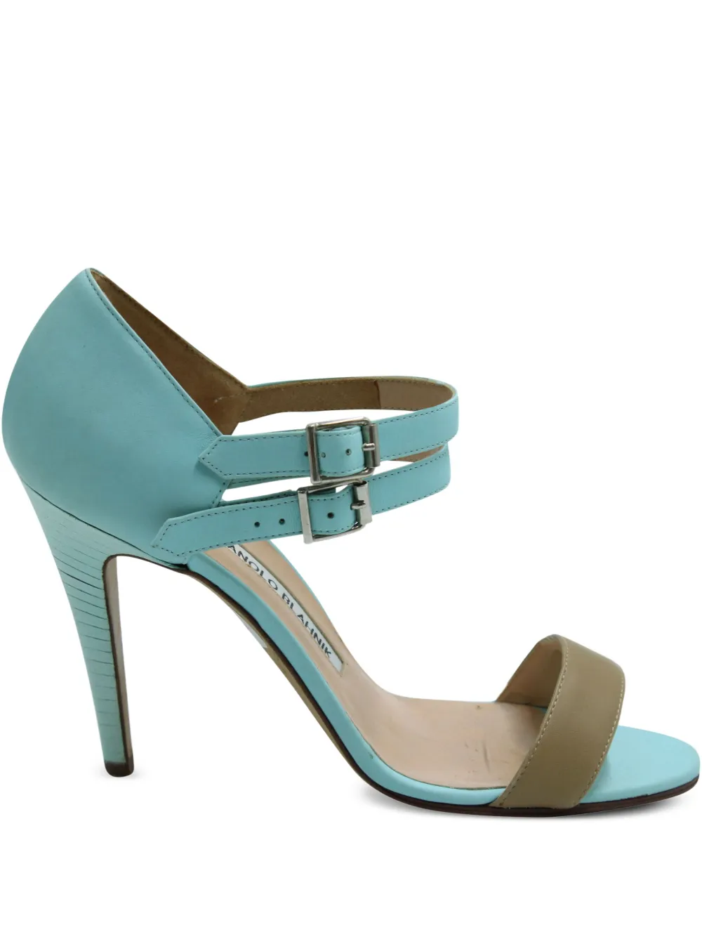 Manolo Blahnik leather heeled pumps | Blue | Image 1