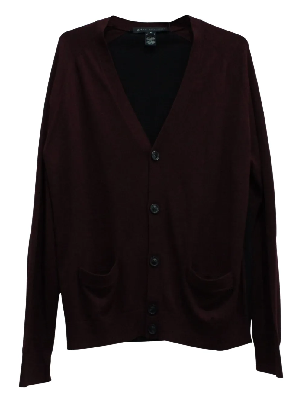 Pre-owned Marc Jacobs Vintage Colour-block Cardigan In Black