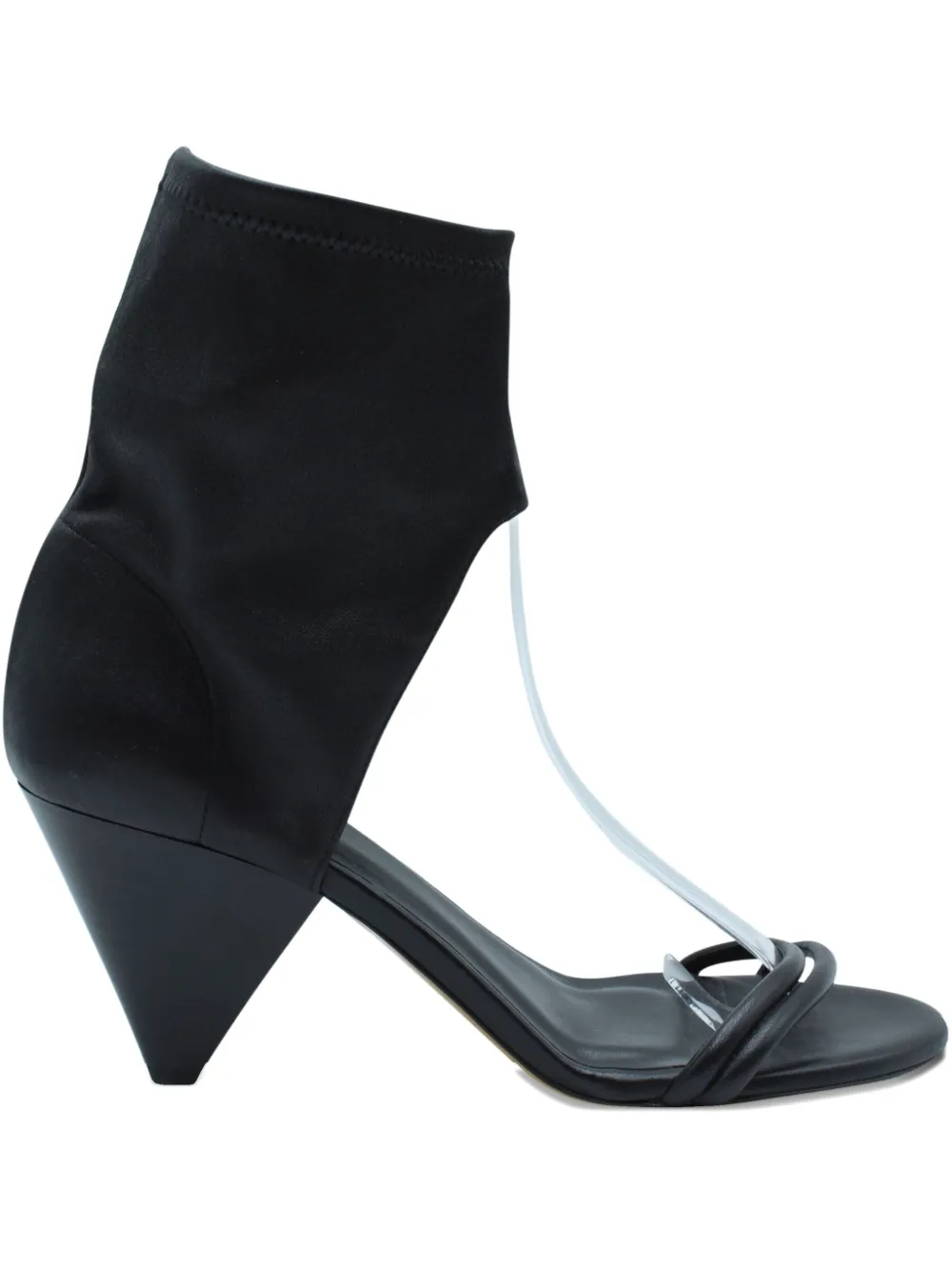 Pre-owned Isabel Marant Vintage Ankle-strap Leather Sandals In Black