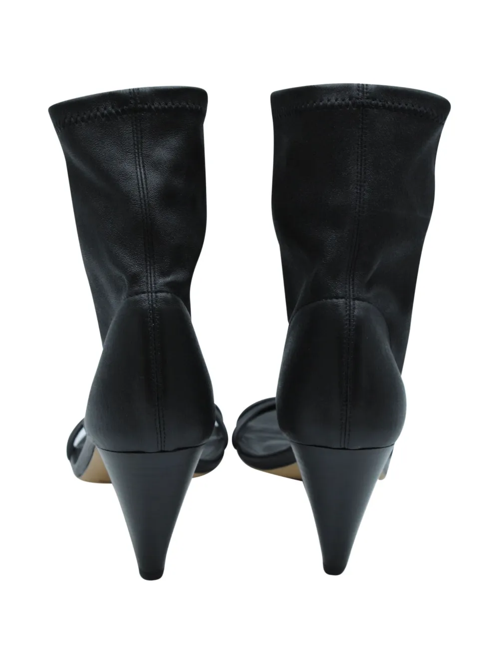 Pre-owned Isabel Marant Vintage Ankle-strap Leather Sandals In Black