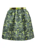 MSGM floral-print circle skirt - Yellow