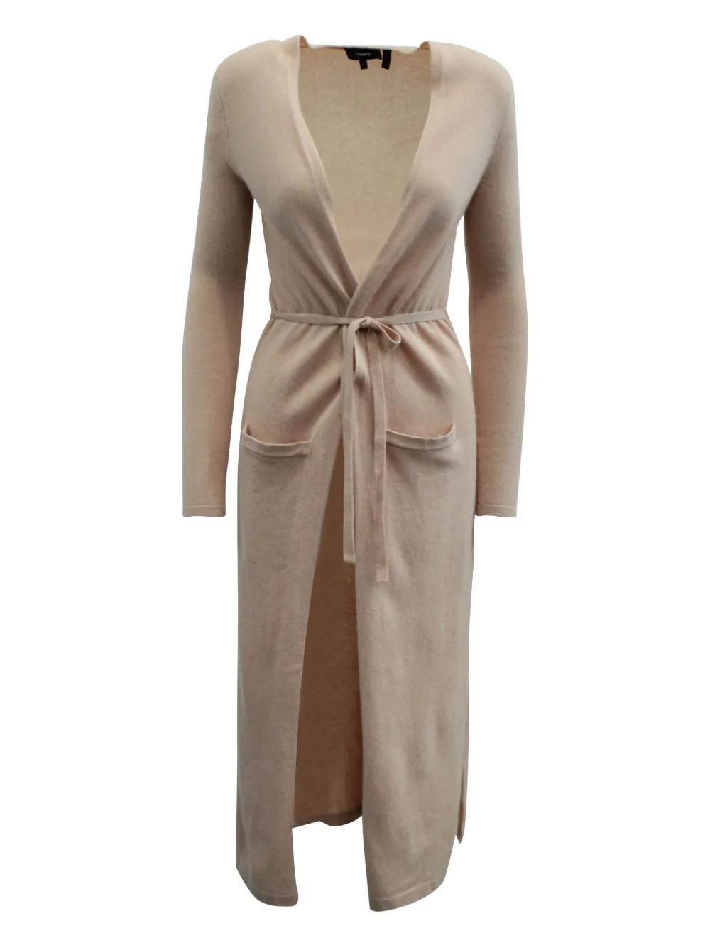 Pre-owned Theory Cashmere Cardigan In Pink