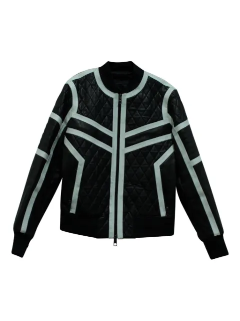 Neil Barrett diamond-quilted biker jacket