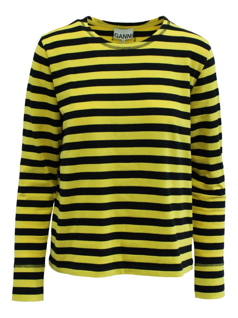 GANNI striped long-sleeved top | Yellow | Image 1