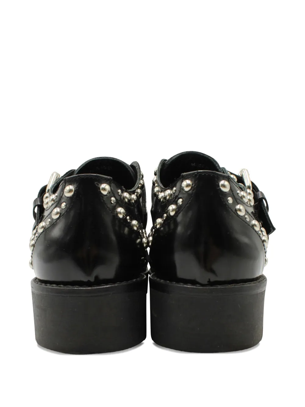 Pre-owned Alexander Mcqueen Ellis Brogues In Black