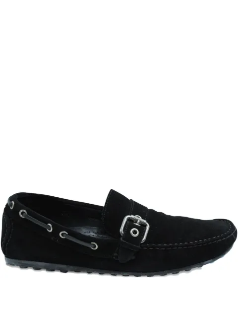 Sergio Rossi Vintage buckle-detail loafers