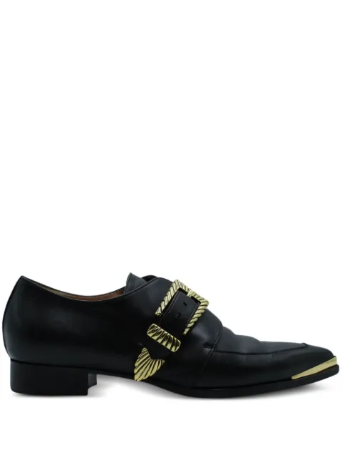 Alberta Ferretti Vintage pointed-toe buckle derby shoes