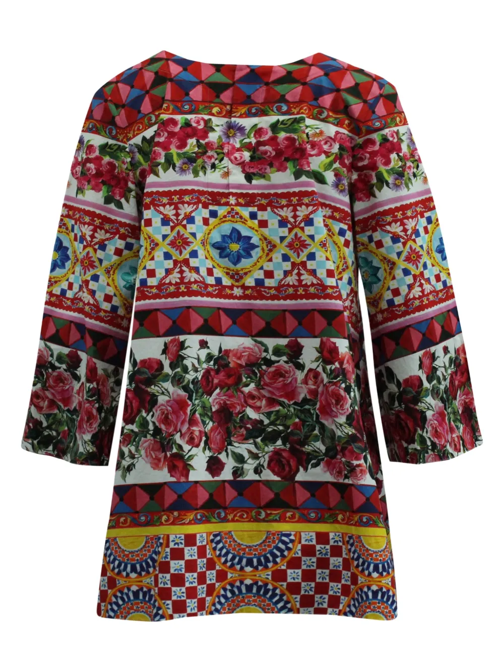 Dolce & Gabbana Pre-Owned printed box-pleat dress - Rood