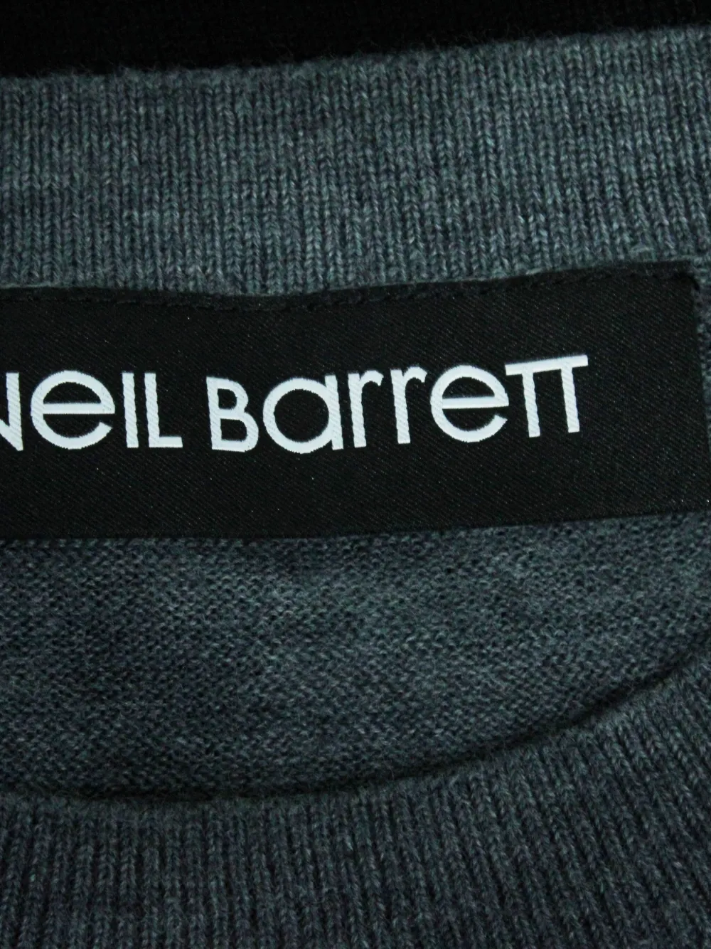 Pre-owned Neil Barrett Double Sonic Long-sleeve Wool Sweater In Blue