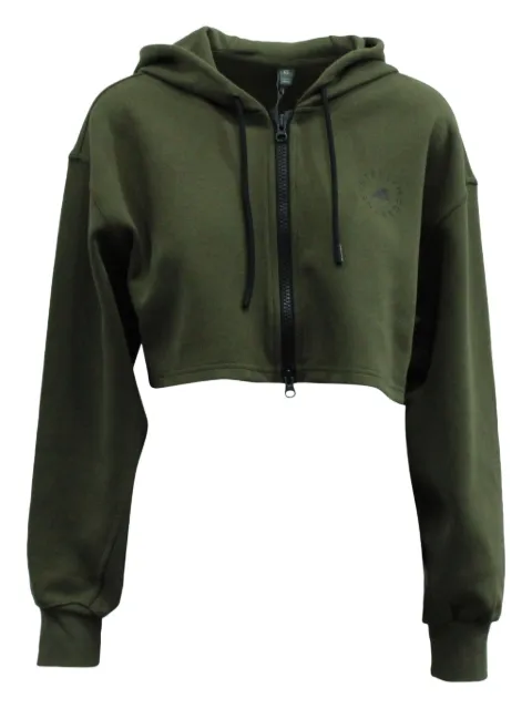 adidas by Stella McCartney cropped zip-up hoodie