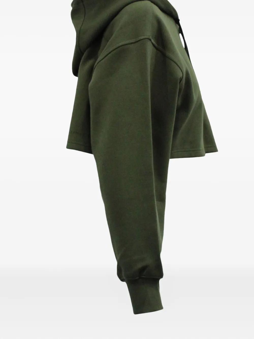 Pre-owned Adidas By Stella Mccartney Cropped Zip-up Hoodie In Green