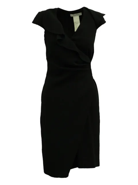 Max Mara فستان ملفوف ومزين بكرانيش