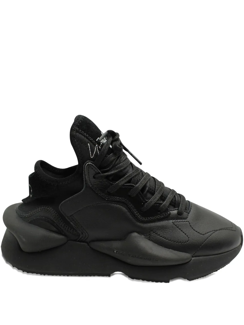Y-3 Kaiwa leather sneakers | Black | Image 1