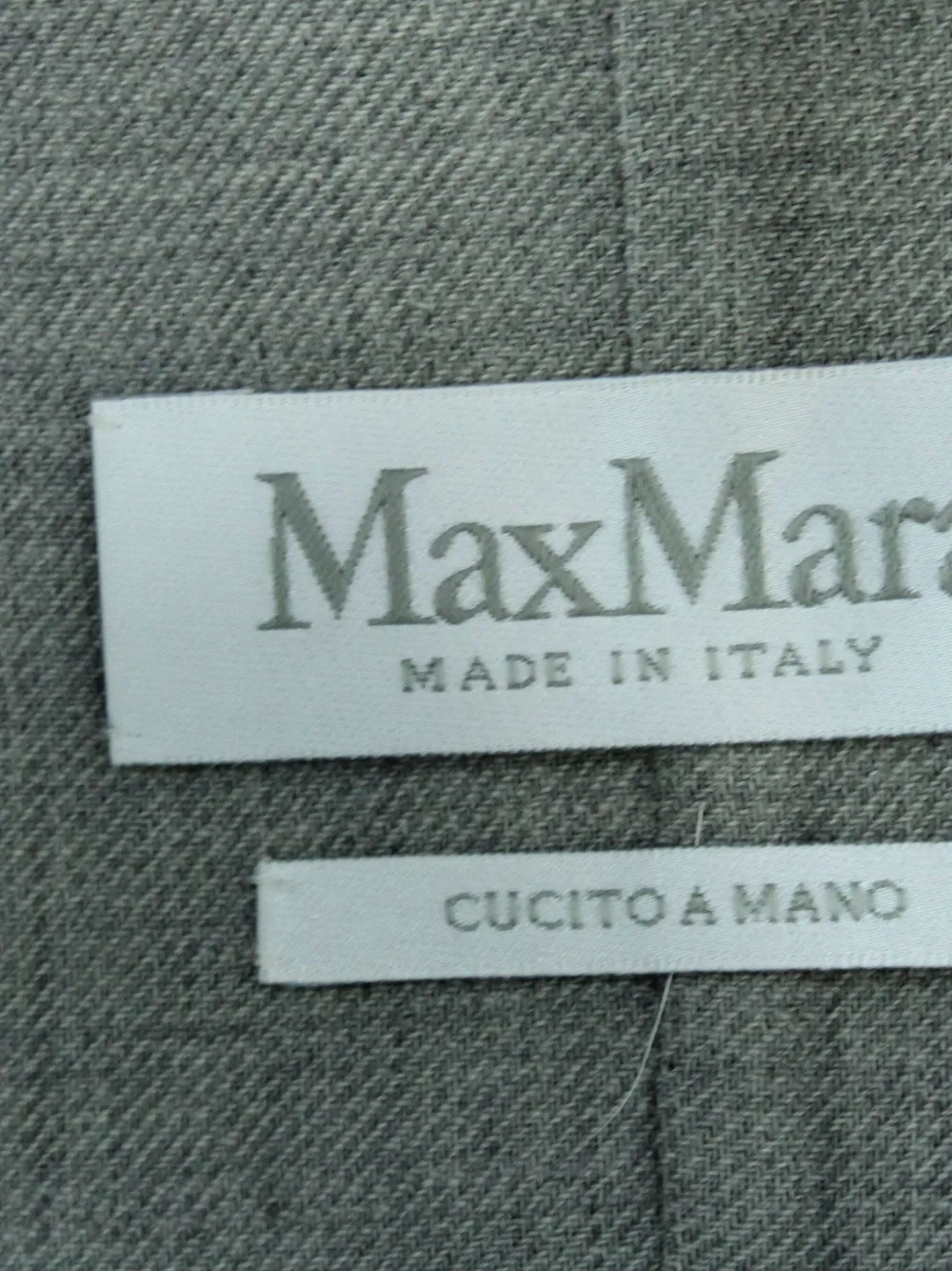 Pre-owned Max Mara Pointed-collar Wool Blazer In Blue