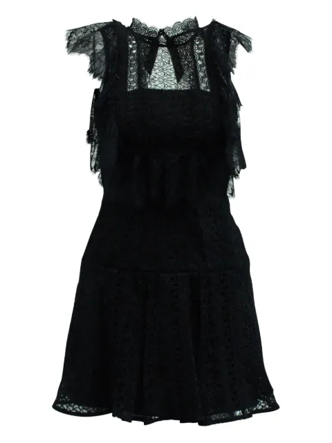 Self-Portrait lace ruffled-sleeve dress