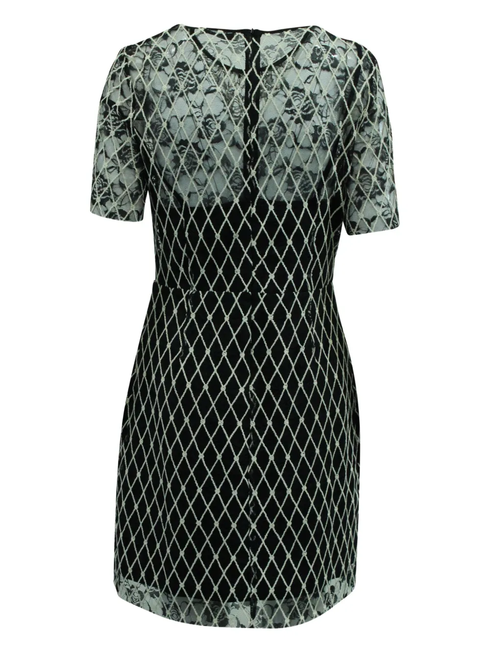 SANDRO lace mini dress - Zwart