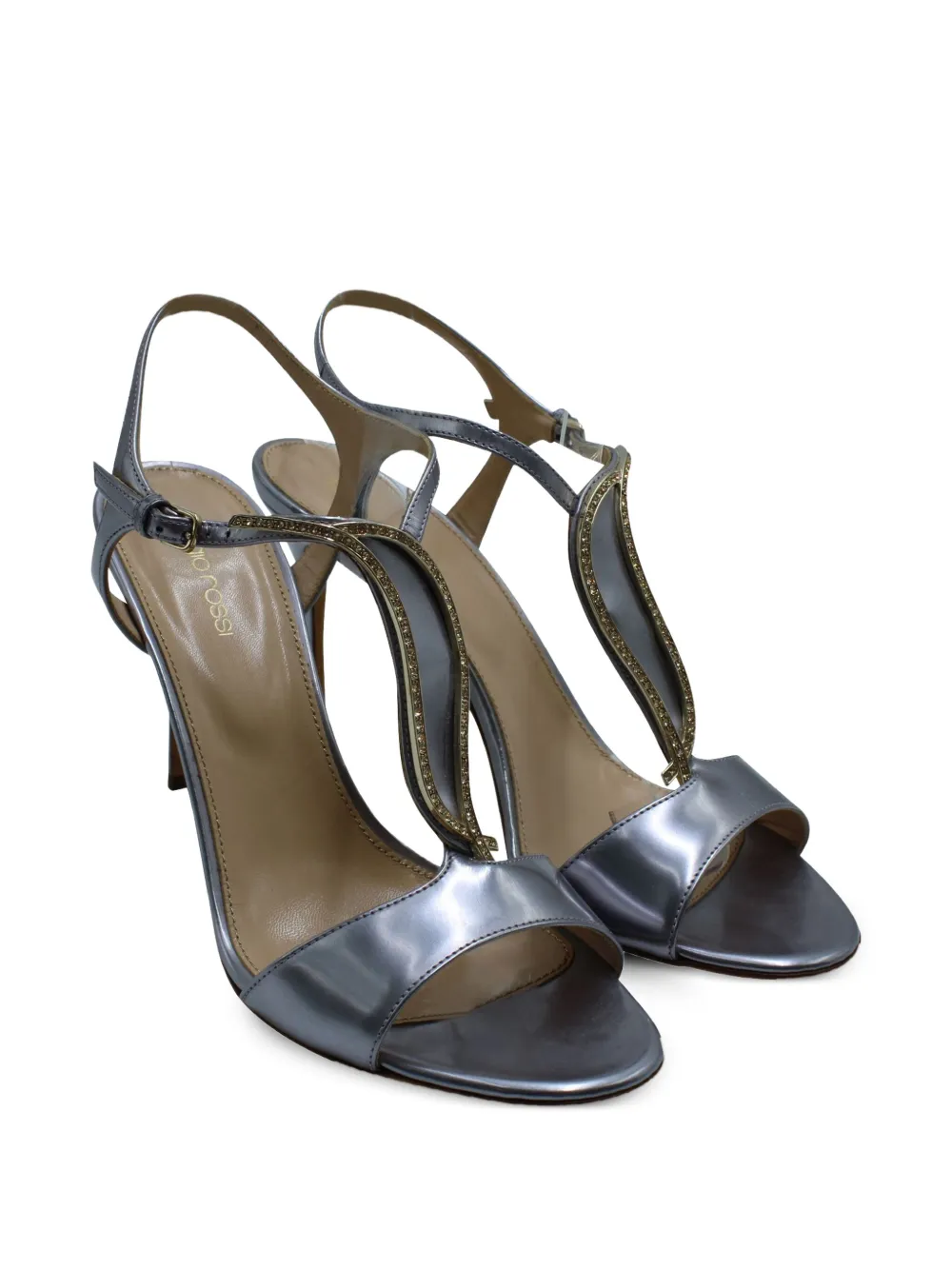 Sergio Rossi Vintage Leren sandalen - Grijs