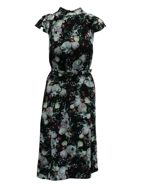 ERDEM floral-print belted dress
