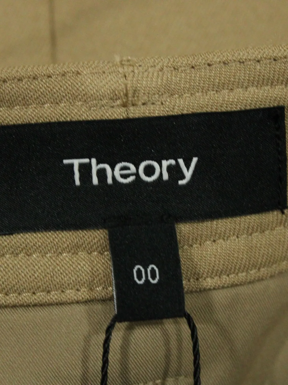 Pre-owned Theory Flap-pocket Mini Skirt In Neutral