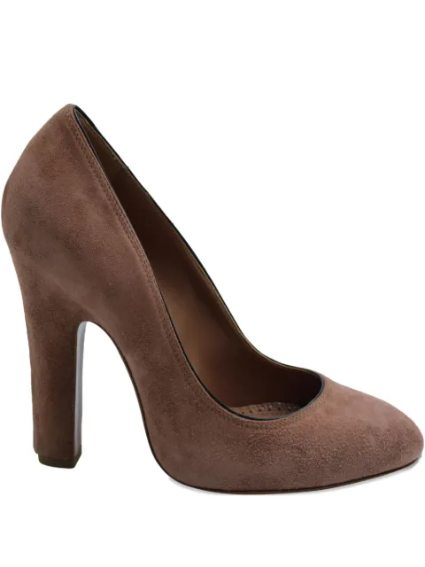 Alaïa Pre-Owned  round-toe suede pumps