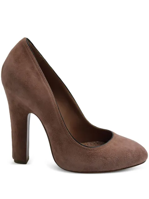 Alaïa Pre-Owned  round-toe suede pumps