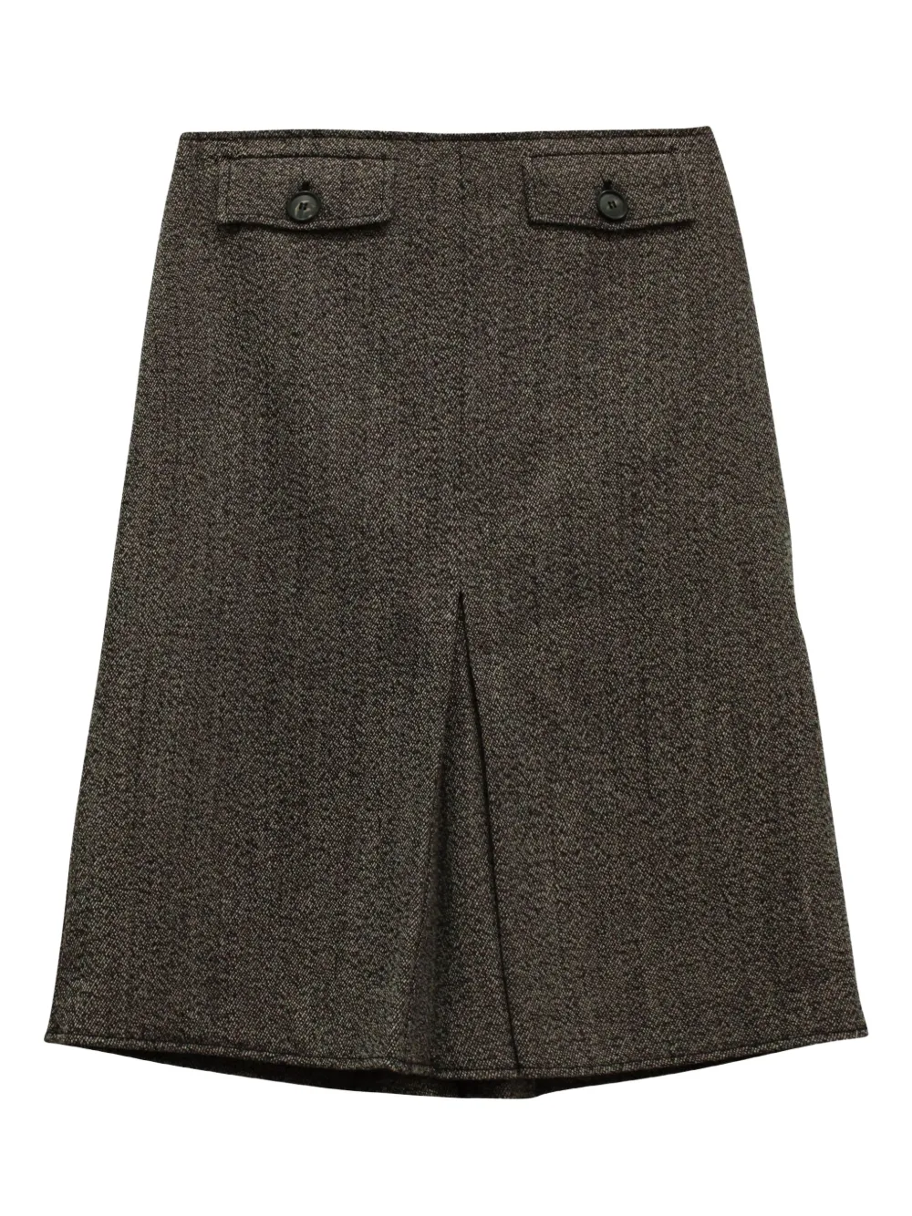 Victoria Beckham A-line pockets skirt | Brown | Image 1