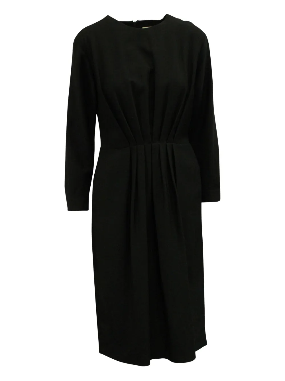 Dries Van Noten Pre-Owned pleated long-sleeve dress | Black | Image 1