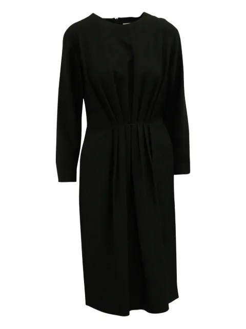Dries Van Noten Pre-Owned pleated long-sleeve dress